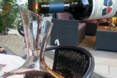 vino con decanter